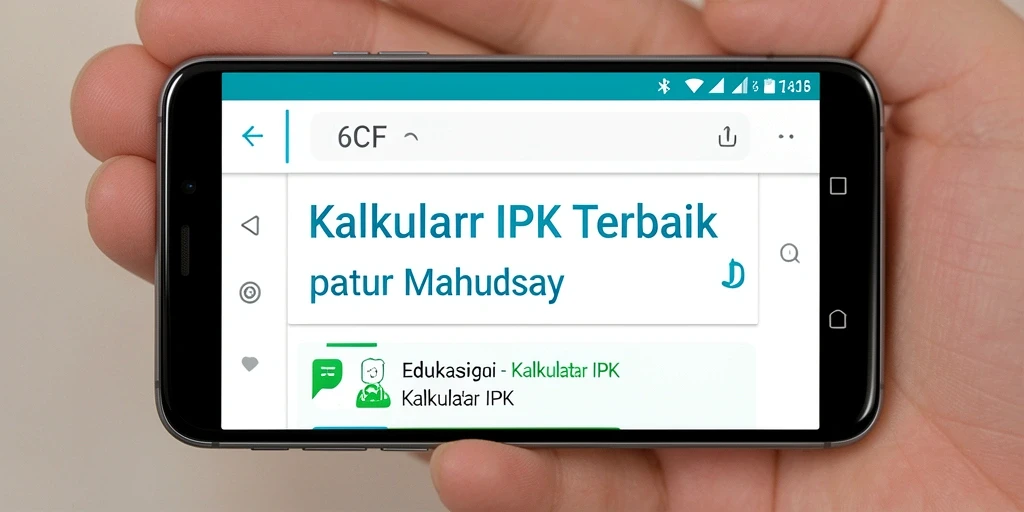 Tampilan antarmuka aplikasi Kalkulator IPK 6CF yang intuitif dan user-friendly.