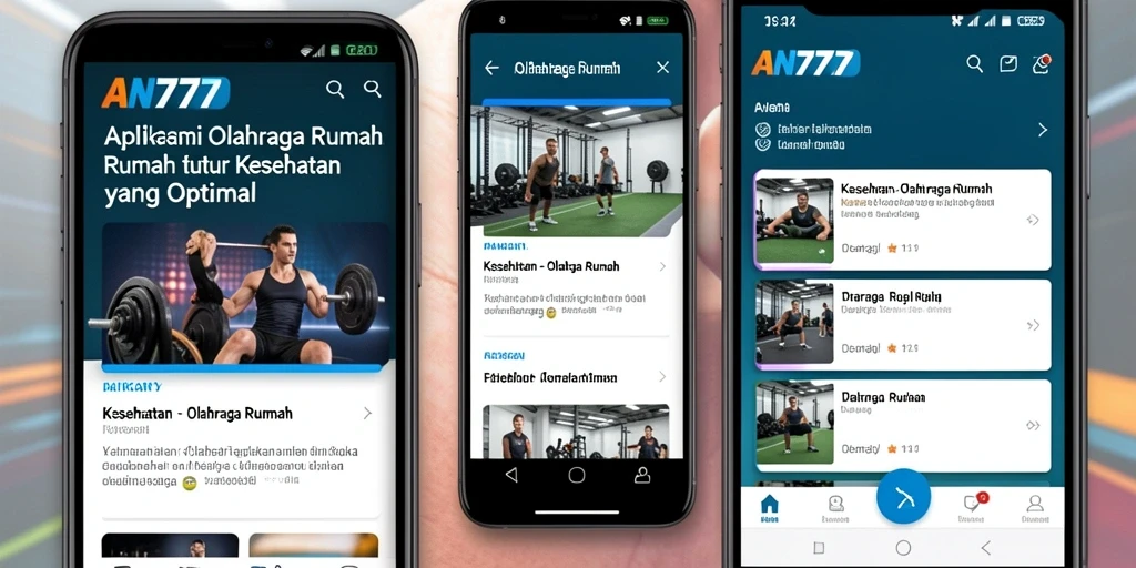 Antarmuka AN777 yang mudah digunakan untuk olahraga di rumah.