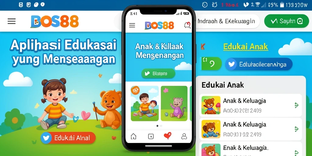 Tampilan antarmuka BOS88 yang ramah anak dan interaktif.