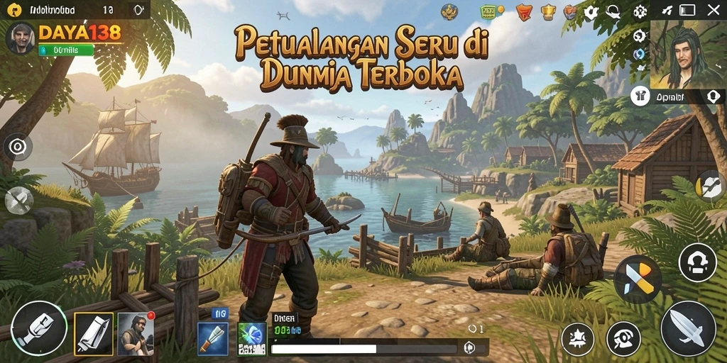 Tampilan antarmuka permainan DAYA138 yang menarik dan imersif.
