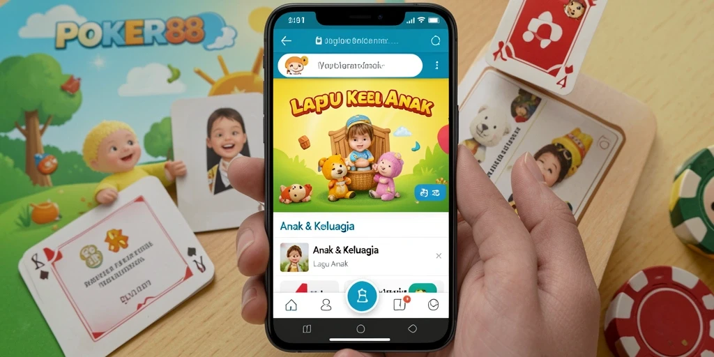 Antarmuka POKER88 yang menarik untuk anak-anak dengan berbagai lagu edukatif.