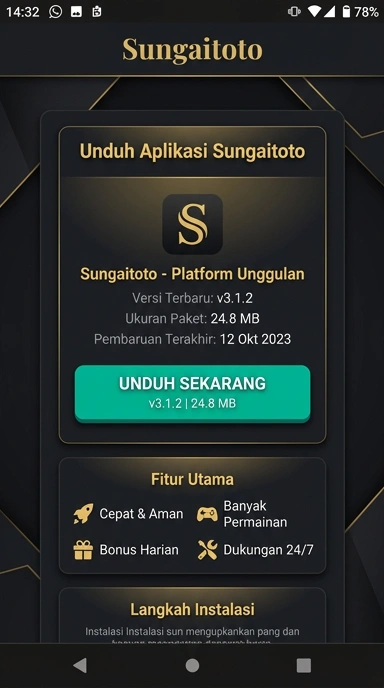 Panduan Unduh dan Instal APK sungaitoto untuk Android
