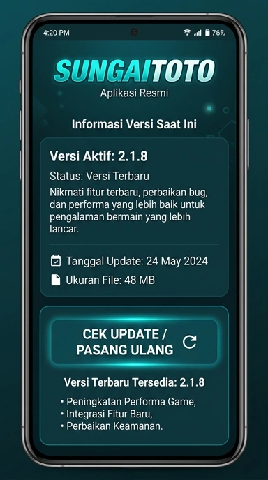 Riwayat Versi Sungaitoto untuk Pengguna Android